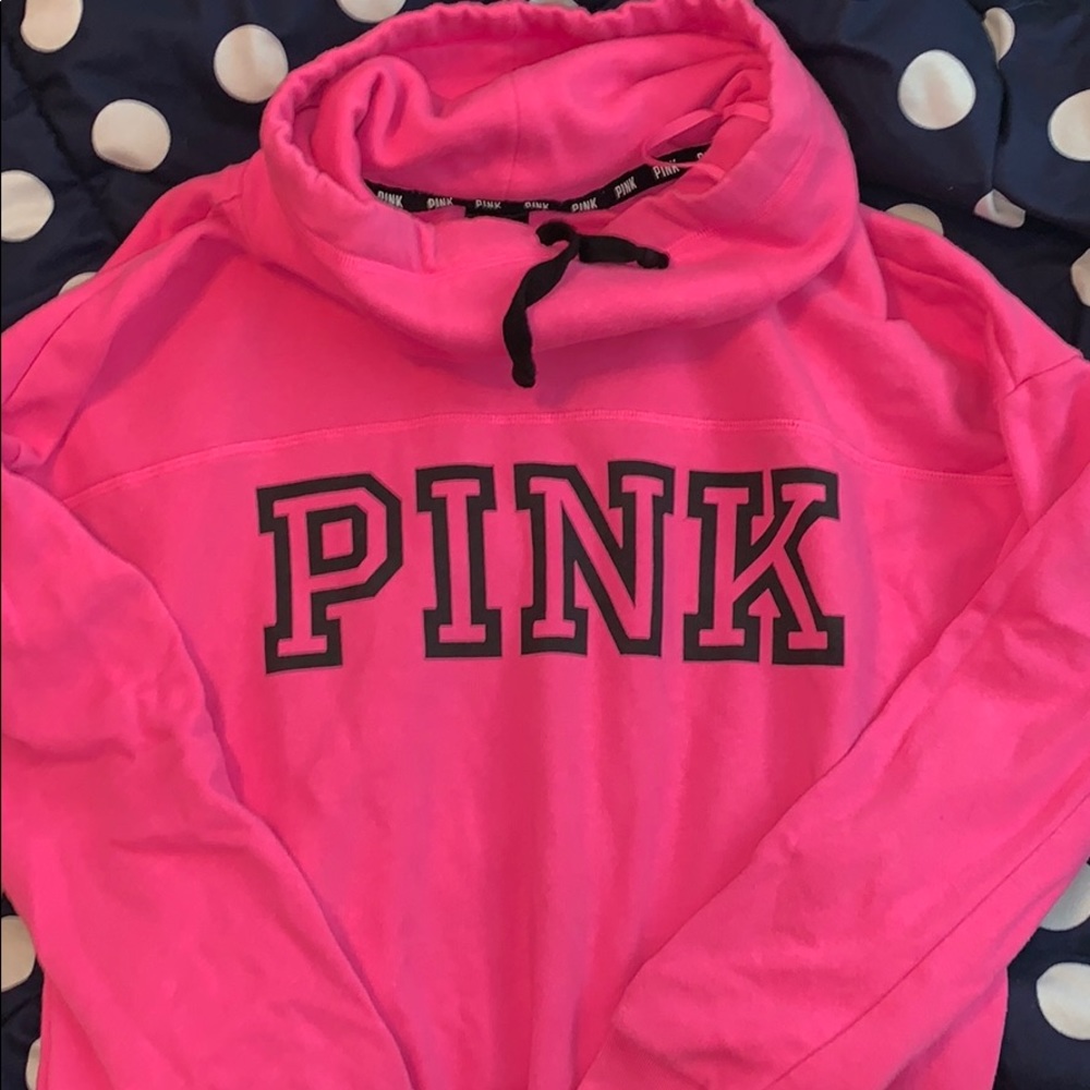 VS Pink Cowl Neck Sweatshirt